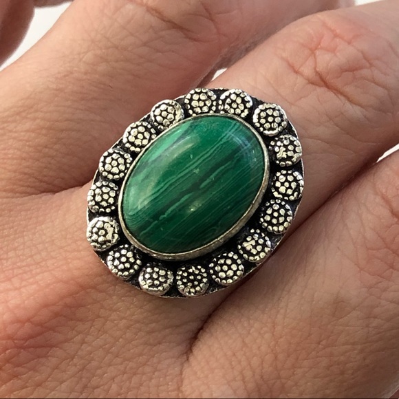 ➰Handmade Malachite Ring - Picture 5 of 5